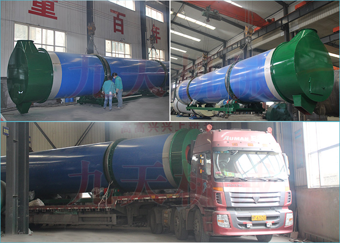 洛陽膨潤滾筒土烘干機發(fā)貨圖